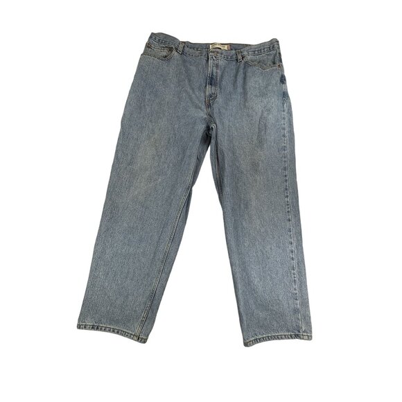 Levi's 560 Jeans Comfort Loose Fit Men's W42 L30 100% Cotton Light Blue Denim - Picture 1 of 9
